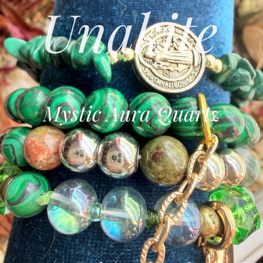 Alquimia Elegant Green Malachite Earrings - Picture 7 of 8